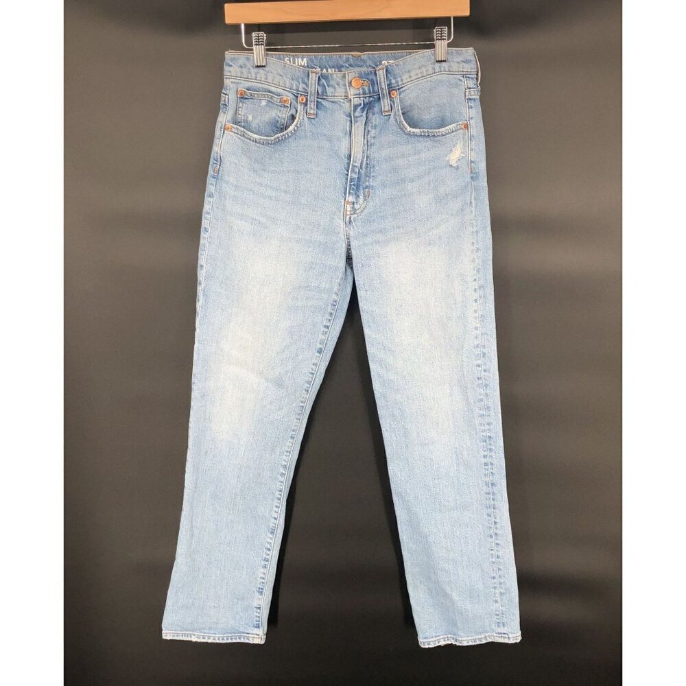 J.Crew Womens Slim Boyfriend Jeans 27 Light Wash Denim Capsule Wardrobe Preppy